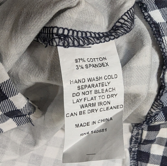 Unique Vintage Gingham Skinny Pants 1X/16 | Picnic Punk Meets Mod Babe 🍒✨ - Picture 4 of 9